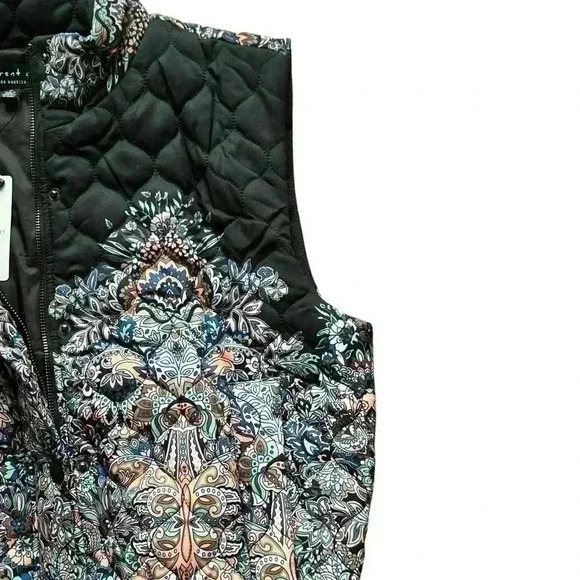 Current air crop diamond quilted puffer vest black/multi
multiple sizes - Picture 7 of 7